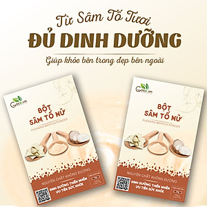 Bột sâm tố nữ nguyên chất Goce - 120g (12 gói x 10g)