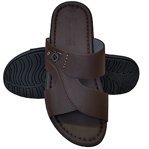 Dép Nam Quai Ngang HA NAM Da Bò Thật Cao Cấp DN2077