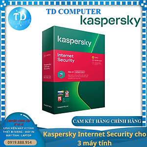 Bản quyền phần mềm dùng cho máy tính Kaspersky Internet Security cho 3 máy tính (KL1867MUAFS) - Hàng chính hãng