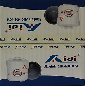 Nồi Cơm Điện Tự Động Nắp Gài Aidi MR-SM 07J (1,2 lít) - Màu Ngẫu Nhiên - Hàng Chính Hãng