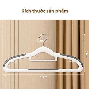 Combo 10 Móc Treo Quần Áo Chống Trượt Biến Dạng Quần Áo, Móc Áo Nhựa Cao Cấp Chịu Tải Lớn - HÀNG CHÍNH HÃNG MINIIN