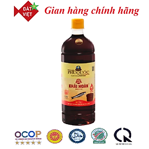 Nước mắm Khải Hoàn Phú Quốc 30-40-43 độ đạm chai nhựa 1 lít