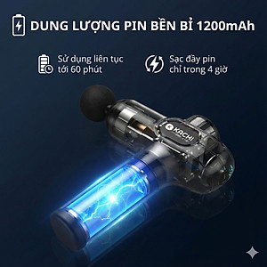 Máy massage cầm tay Kachi MK377 với 9 cấp độ rung - hàng chính hãng