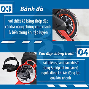 Xe Đạp Tập Thể Dục Đa Năng Tại Nhà Air Bike MK207 + Kèm Máy Massage Xung Điện
