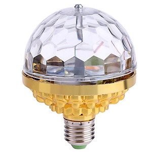 Đèn Led Xoay 7 Màu, Đèn Quẩy Bar Mini Tặng Đuôi Đèn Có Con Tắc