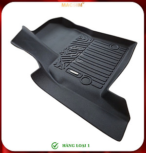 Thảm lót sàn xe ô tô Toyota Innova Cross 2023+ (8 chỗ) Nhãn hiệu Macsim chất liệu nhựa TPE cao cấp màu đen