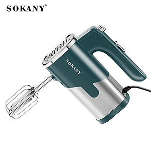 Máy đánh trứng cầm tay SOKANY 800W có 5 tốc độ điều chỉnh chuyên dụng SK-6621- Hàng chính hãng