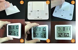 Đồng hồ đo nhiệt độ, độ ẩm màn hình LCD ( Sử dụng trong phòng ngủ, phòng làm việc, xe hơi, văn phòng ....  )