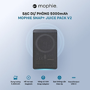 Sạc dự phòng Mophie Snap+ 5,000mAh - Hàng chính hãng