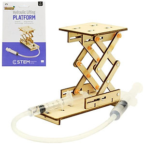 Đồ Chơi Lắp Ráp 3D STEM Bằng Gỗ - Hydraulic Lifting Plantform - Thiết Bị Nâng Thủy Lực - Chuang Huang CH2042