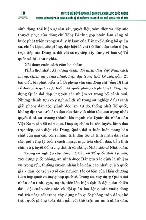 Một số vấn đề về đường lối quân sự, chiến lược quốc phòng trong sự nghiệp xây dựng và bảo vệ tổ quốc Việt Nam thời kỳ mới