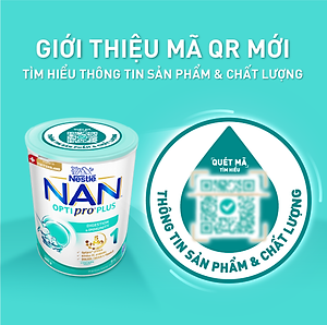 Sữa bột Nestlé NAN OPTIPRO PLUS 1 400G/lon với 5HMO Sản Xuất tại Thụy Sĩ (0 - 6 tháng)