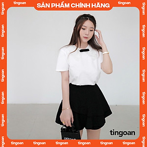 Review quần váy bèo 2 tầng đen tầng tingoan haze skort/bl | Canhsale.net