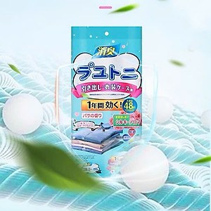 Set 3 Gói 3 Màu Thơm Hút Ẩm Long Não, Chống Ẩm Mốc, Đuổi Côn Trùng Tủ Quần Áo, Tủ Giày (Bịch 48 Túi) - HÀNG CHÍNH HÃNG MINIIN