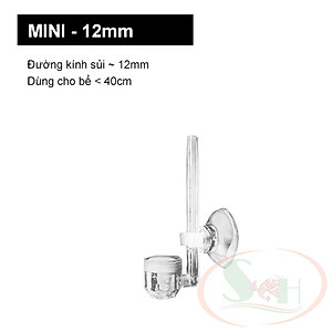 Đầu sủi oxy acrylic siêu mịn bọt khí oxy nhuyễn hòa tan bể cá tép thủy sinh