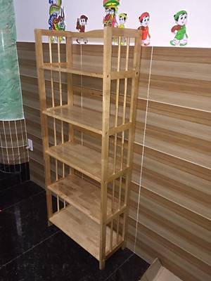 Kệ Sách 5 Tầng Dài 65 cm Gỗ Cao Su