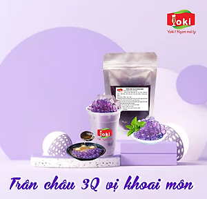 Yoki Trân châu khoai môn 3Q dai, giòn, thơm ngon