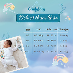 Set quần áo cài chéo 5 món vải modal làm từ sợi cây sồi siêu mềm và thoáng khí  Comfybaby size sơ sinh Newborn