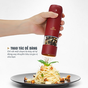 Máy Xay Tiêu Tự Động Bằng Điện Benchusch Màu Trắng/ Đen/ Xanh/ Đỏ