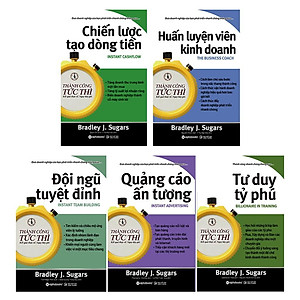 [ THANGLONG BOOKS ] Bộ Sách 5 cuốn Thành Công Tức Thì: Huấn Luyện Viên Kinh Doanh + Chiến Lược Tạo Dòng Tiền + Quảng Cáo Ấn Tượng + Đội Ngũ Tuyệt Đỉnh + Tư Duy Tỷ Phú