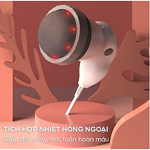 Máy massage bụng cầm tay 4 đầu hồng ngoại Puli PL-605 - Cơ