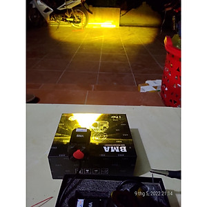 (LOẠI TỐT) Đèn led trợ sáng xe máy 2 màu cốt pha B.M.A bi cầu bản đặc biệt 4 chế độ mẫu mới hàng víp siêu gom , phụ kiện xe máy