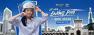 Mũ bảo hiểm xe máy nửa đầu Royal M239 kính âm