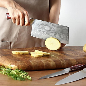 DAO - BỘ 3 DAO BẾP NHẬT BẢN THÉP DAMASCUS MÃ A4 DT2 nt topcomshop vn