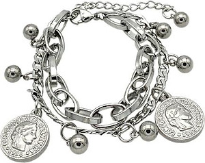 Vòng đeo tay nam nữ mix hạt titan không đen