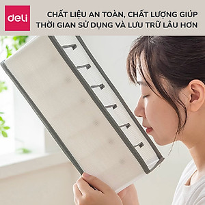 Hộp vải đựng quần áo chia ngăn chống nước, Túi vải chia 12 ngăn đựng áo quần khung cứng sắp xếp tủ gọn gàng