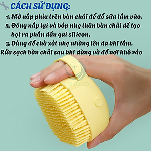 Bàn Chải Tắm Hình Thú Đáng Yêu Cho Bé – Chăm Sóc Da Nhẹ Nhàng Dụng Cụ Tắm Gội Silicon Đa Năng – Bóp Là Ra Bọt Cọ Tắm Silicon Tạo Bọt Có Hộp Đựng Xà Phòng Bàn Chải Massage Cơ Thể Silicon Mềm – Không Cần Tạo Bọt Tay