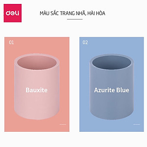 Cốc Nhựa Đa Năng Deli Cao Cấp - Cốc Uống Nước Cốc Đựng Bút Cọ Trang Điểm Ống Cắm Bút Thiết Kế Đơn Giản, Tinh Tế Nhỏ Gọn, Tiện Dụng Hiện Đại