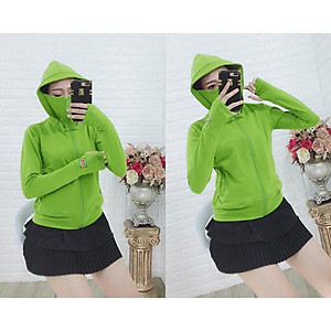 Áo khoác chống nắng nữ 4 trong 1 nỉ da cá cao cấp CX01-Hồng