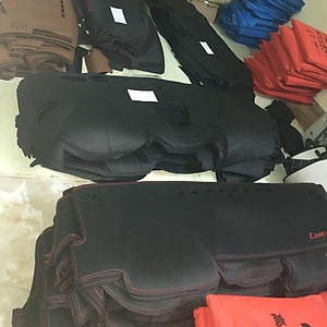 Thảm Taplo Hyundai Accent 2017-2023 loại da dày cao cấp 3 lớp chống trượt Da Carbon đen