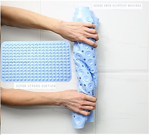 Tấm nhựa trải lót sàn, thảm nhà tắm, nhà vệ sinh, chống trơn trượt an toàn (giao màu ngẫu nhiên)