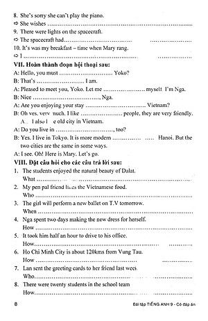 Sách Bài Tập Tiếng Anh Lớp 9 ( Có Đáp Án )