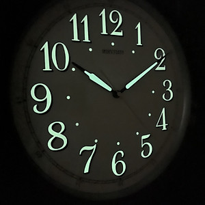 Đồng hồ treo tường Nhật Bản Rhythm CMG713NR06, Kt 36.0 x 5.6cm, 920g, Vỏ nhựa. Dùng Pin.