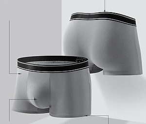 Combo 2 quần lót nam boxer, set 2 sịp đùi nam màu trơn thun cotton CBQL116