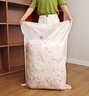 [LOẠI XỊN - CÓ TẶNG BƠM TAY] Bộ 8 Túi Hút Chân Không Đựng Quần Áo, Chăn Màn CỠ ĐẠI Cao Cấp - Hàng chính hãng