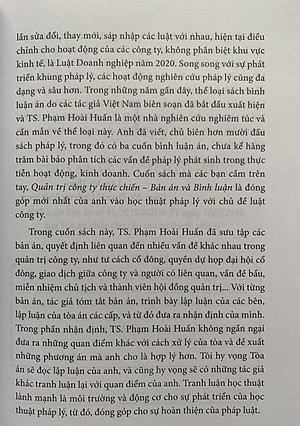 Sách Quản Trị Công Ty Thực Chiến - Bản Án Và Bình Luận
