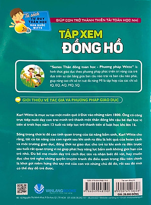 Tủ Sách Tư Duy Toán Học HQ - Tập Xem Đồng Hồ