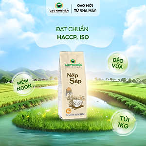 Gạo Nếp Sáp Vinh Hiển 1KG - Dẻo thơm, nếp ngon
