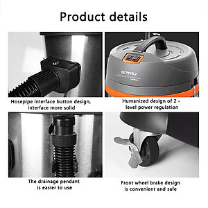 Máy Hút Bụi Công Nghiệp Sunmax 70L Hai Động Cơ Công Suất 3000W, Dung Tích Thùng Chứa 70 Lít, Loại Chuyên Dụng Trong Xưởng Chăm Sóc Oto – Hàng Chính Hãng