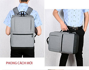 Ba lô nam thời trang cao cấp phong cách châu âu chứa laptop 15,6 inh 