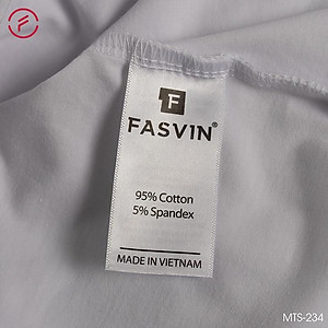 Áo thun nam Fasvin TS20234.HN vải cotton mềm mịn thoáng mát không bai không xù, bền màu