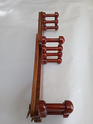 Giá treo quần áo gỗ NH HOME hình quả trám 10 móc 