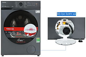Máy giặt Toshiba Inverter 10.5 kg TW-T21BU115UWV(MG) - Hàng chính hãng - Chỉ giao HCM