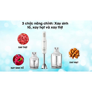 Máy xay sinh tố cầm tay Philips HR2537 (650W) - Hàng chính hãng