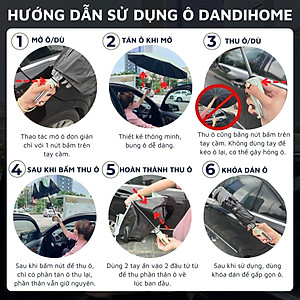 Ô (dù) tự động DandiHome thế hệ mới 2023 cao cấp để đi nắng, che mưa