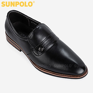 Giày Nam, Giày Tây Nam Da Bò SUNPOLO SPH428 (Đen, Nâu)